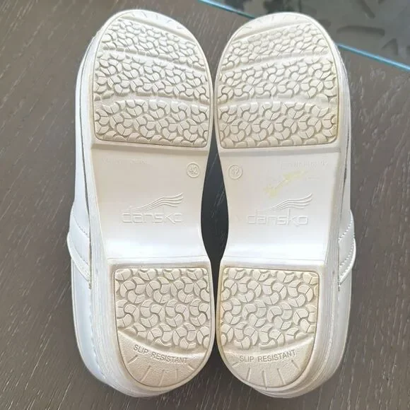 DANSKO XP Women's White Leather Professional Work Slip On Clog Shoes Size 42 EUC - Picture 8 of 13